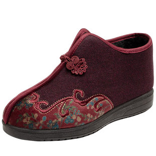 颐福元老北京布鞋秋冬女中老年人二棉鞋奶奶鞋防滑软底保暖妈妈鞋