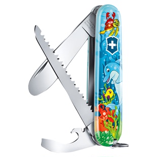 维氏瑞士军刀童子军动物版套装84mm多功能刀工具刀正品瑞士军士刀