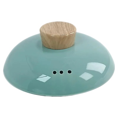 适配米色纯色陶瓷砂锅盖子单盖