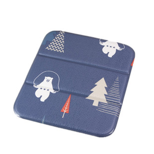 新韩国进口小熊可折叠坐垫 PVC椅垫方便携带洗澡垫防水隔凉保温垫