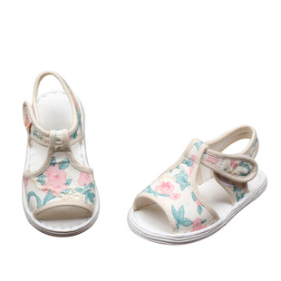 小花园老北京儿童宝宝手工千层底布鞋幼儿园室内女童中国风汉服鞋