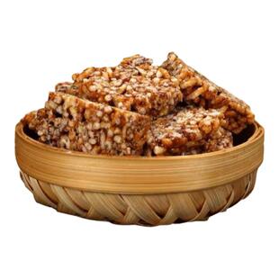 安徽安庆太湖特产红薯米糖传统手工制作老式农家炒米糖冻米糖花糖