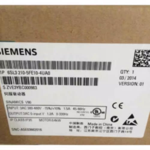 议价6SL3210-5FE10-4UA0西门子V90驱动器0.4千瓦6SL32105FE104UA0