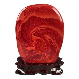天然奇石原石摆件南非鸡血红碧玉玛瑙石家居厅堂会所风水布景石头