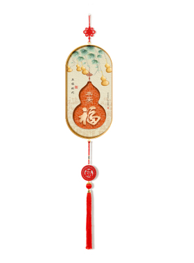 乔迁新居柿柿如意挂画新中式客厅百福图挂件2026新年好寓意装饰画