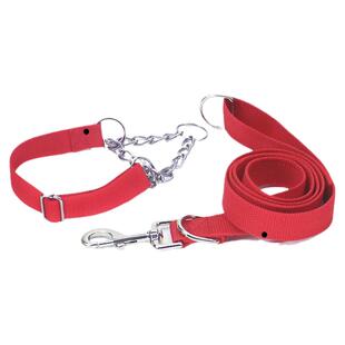 狗狗牵引绳马犬专用训练用品半p链子遛狗绳大型犬狗项圈狗圈脖圈
