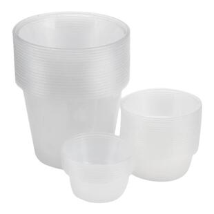 圆形一次性餐盒加厚透明外卖打包盒食品级塑料快餐盒饭盒汤碗带盖