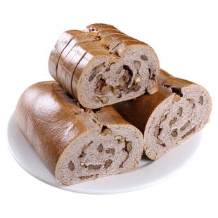 粗粮大列巴无蔗糖面包黑全麦核桃糕点俄式代餐健身荞麦营养早餐