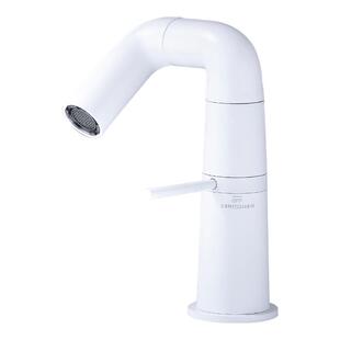 星相惜全铜面盆水龙头台上盆冷热水高款加高白色双滚珠旋转洗脸盆