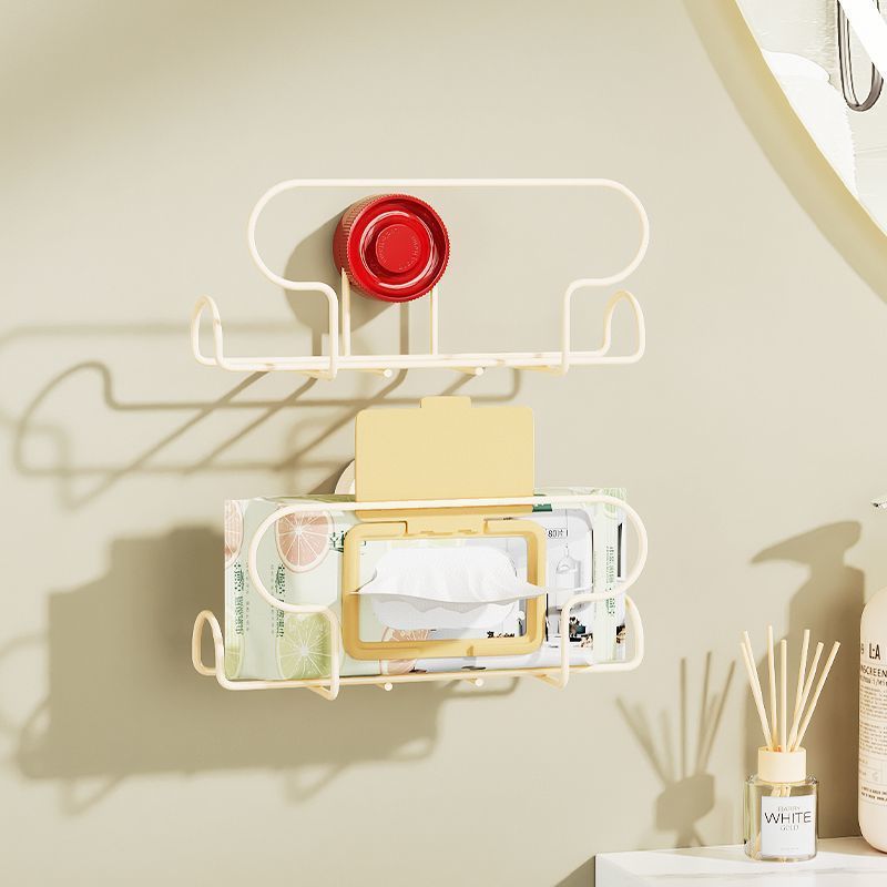吸盘洗脸巾收纳盒湿厕纸置物架厨房湿巾纸巾盒抽纸盒纸巾架上墙
