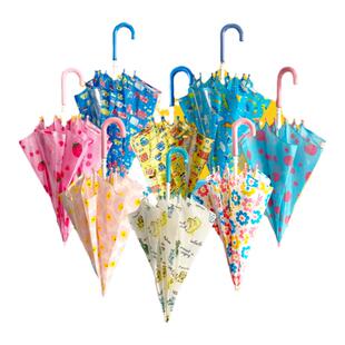 日本DARTEI儿童雨伞直柄防夹手玻纤伞骨可爱卡通雨伞轻量易打开