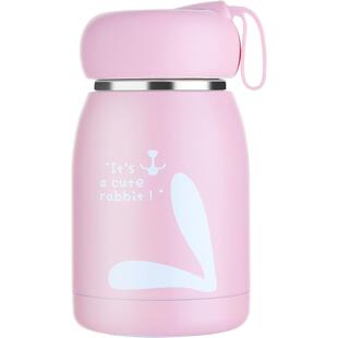 保温杯女ins原宿风304不锈钢小型水杯日系咖啡保暖茶杯可爱大肚杯