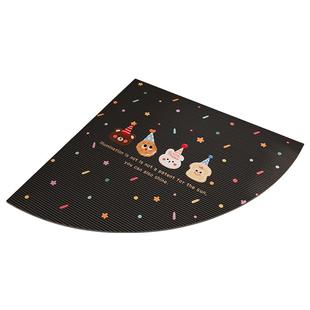 高端厨房专用l型硅藻泥扇形地垫防油吸水防滑垫家用地毯垫可裁剪