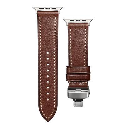 适用iWatch11超软真皮Apple Watch Ultra3苹果手表带配原装连接器