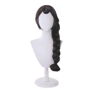 【漫囧】王者cos公孙离玉兔公主cos麻花编发出厂造型 cos假发现货