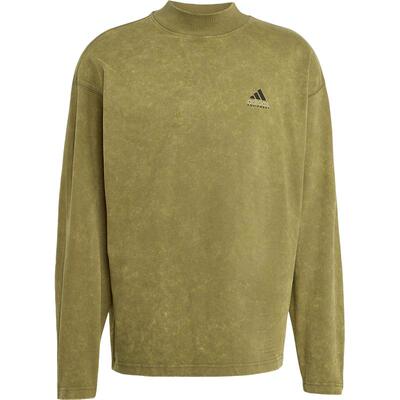 Adidas/阿迪达斯官方正品春秋男士简约印花运动宽松长袖T恤JV5812