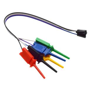 贴片测试钩测试夹逻辑分析仪夹子焊锡加固 5条带杜邦线 20cm母头