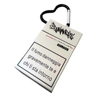 JUSSING涂鸦款便携烟灰缸包包挂件jennie同款穿搭配件口袋烟盒