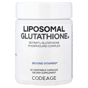 美国原装Codeage脂质体还原型L-谷胱甘肽glutathione 60粒