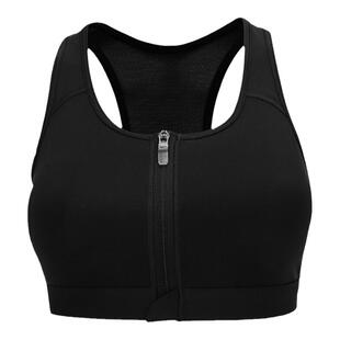 NIKE耐克前拉链款运动内衣女2024夏季新款中强度防震防下垂DD1206