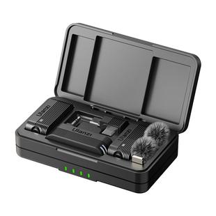 Ulanzi优篮子A100无线领夹麦克风收音麦直播手机相机领夹麦降噪麦