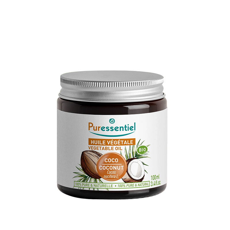 Puressentiel有机椰子油滋润身体按摩基础初榨基底油精油100ml