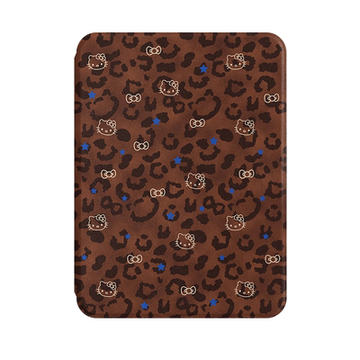 早秋美拉德豹纹KT猫360度旋转适用ipad11保护壳air7新款ipad10带笔槽air6防摔11寸苹果平板保护套10.9女mini7