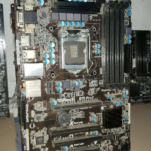 议价华擎b75pro3清一色10多片洁川