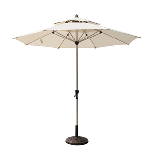 中柱伞桌椅组合户外太阳伞庭院遮阳伞摆摊用防雨防晒别墅花园大伞