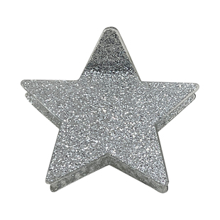 天亮前相遇~ 韩系五角星拼色细闪抓夹后脑勺盘发鲨鱼夹星星发夹