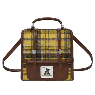 英伦风休闲双肩包包女2026新款时尚手提包学生百搭出游旅行小背包