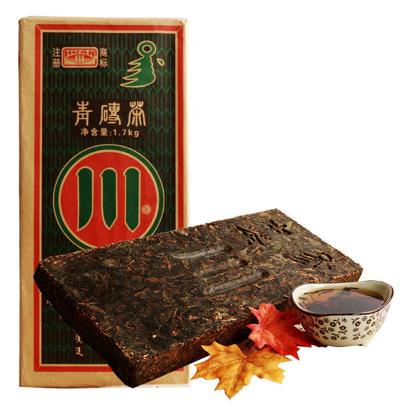 内蒙砖茶赵李桥川字牌茶叶砖奶茶内蒙古煮奶茶熬专用1500g青砖茶