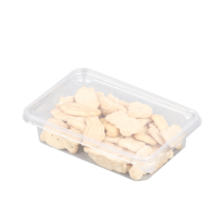 一次性塑料糕点包装盒长方形透明西点盒点心食品吸塑饼干盒分装盒