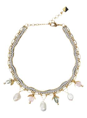 nocturne天然水晶巴洛克珍珠项链