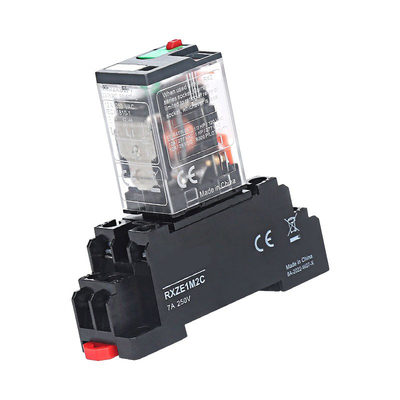 中间小型继电器8脚14脚24v交直流