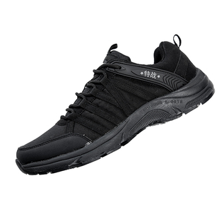 超轻低帮鞋跑男靴黑色工装鞋秋网面透气作训鞋夏季地勤训练鞋户外