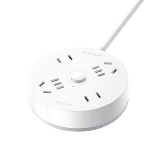 公牛可收缩插线板长线移动插板圆盘蜗牛插座卷盘伸缩缠绕收纳带线