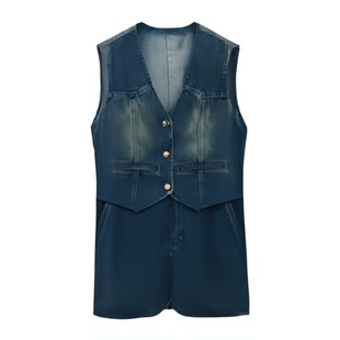 尚品陷入我们的热恋刘浩存徐栀同款衣服牛仔马甲外套上衣牛仔裤子