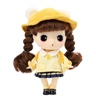 冬己洋娃娃玩具女孩3岁生日礼物18cm可换装4衣服5公主玩偶6女童10