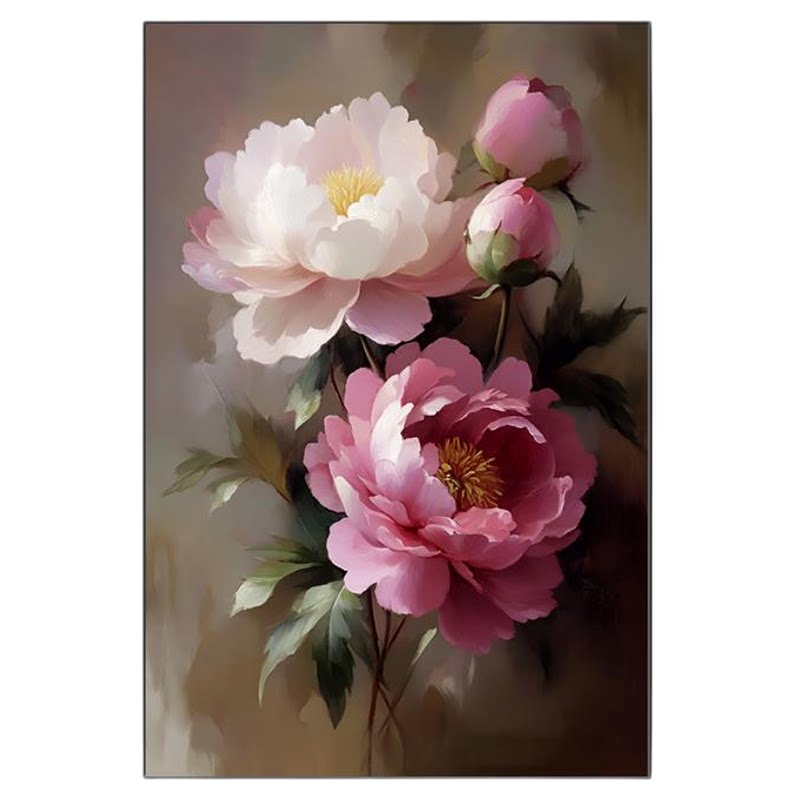 牡丹花客厅装饰画走廊挂画