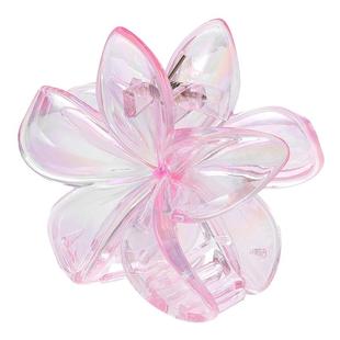 透明花朵抓夹女夏天发夹后脑勺半扎发中号鲨鱼夹头饰夹子发卡发抓