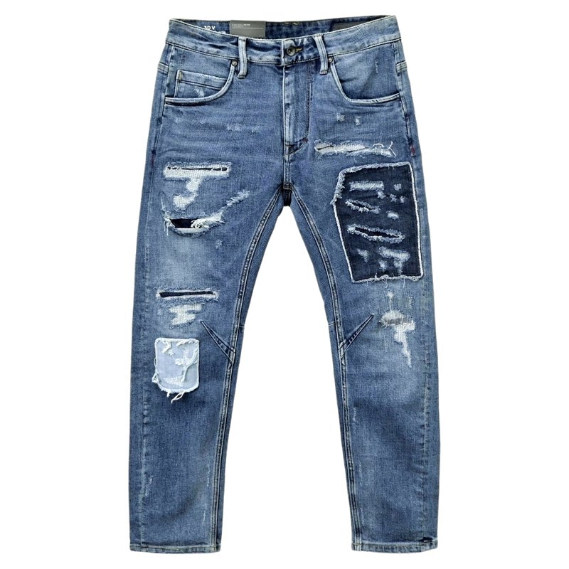 ABLE，JEANS男解构风牛仔裤潮