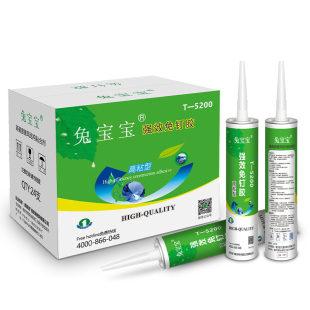 兔宝宝免钉胶 强力 液体钉 木工专用 无钉胶 透明 粘踢脚线封边条