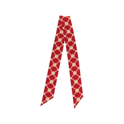 【礼物】Chloe蔻依 26春季新款HORSE MEDAL真丝斜纹绸细丝巾