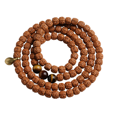 盘龙纹精品金刚菩提子配饰虎眼石