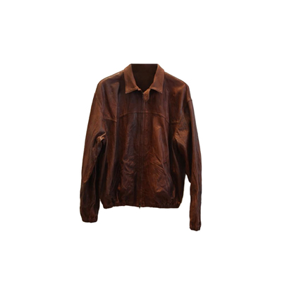 RECTO复古做旧皮衣夹克女款