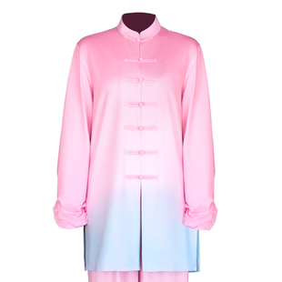 表演太极服女款新款春秋太极拳练功服八段锦武术比赛服装男士套装