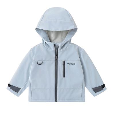 男童加绒软壳三防外套冬季上衣