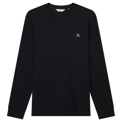 hazzys华夫格圆领卫衣男