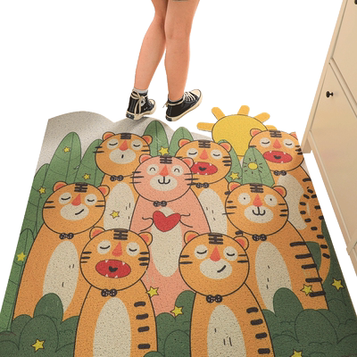 网红门口丝圈家用pvc裁剪地垫